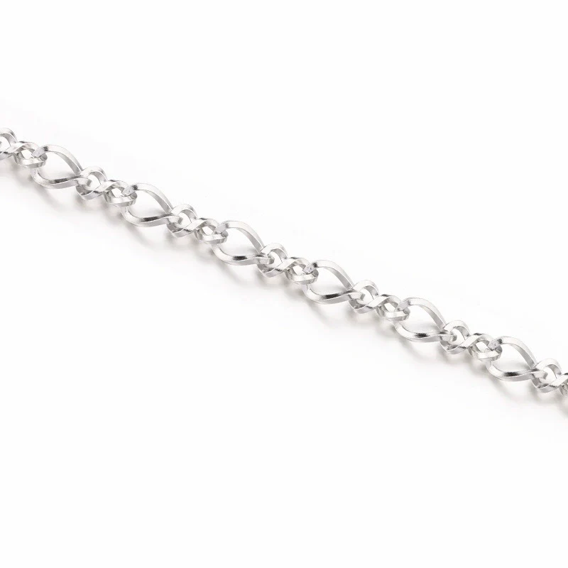 Stainless Steel Square Twisted 8 Word Twist Chain Personality Punk Necklace Bracelet Brightening Electrolysis - Image 6