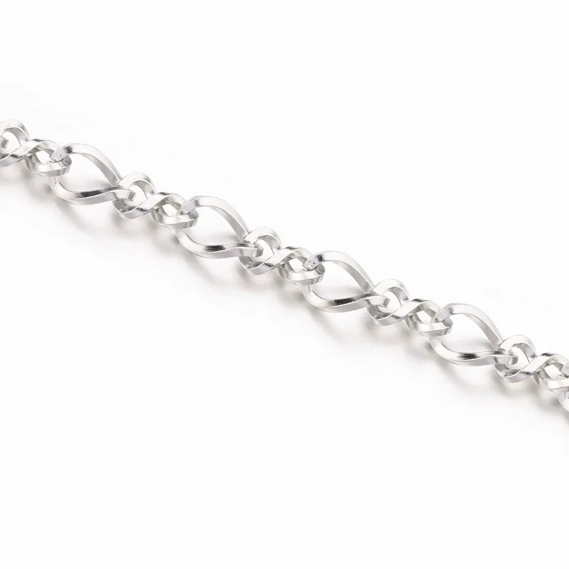 Stainless Steel Square Twisted 8 Word Twist Chain Personality Punk Necklace Bracelet Brightening Electrolysis - Image 8