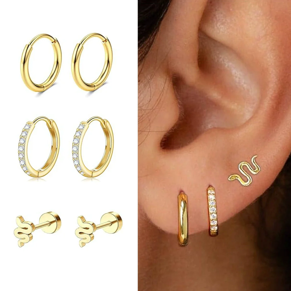 Stainless Steel Star Shape Earrings For Women - Image 7