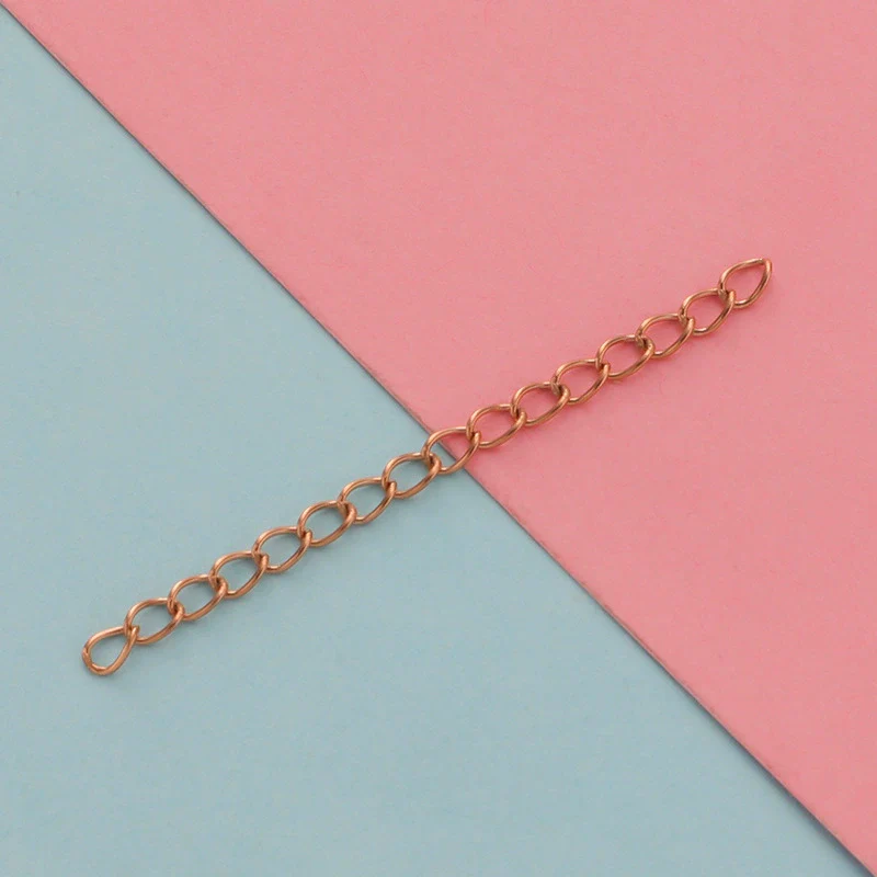 Stainless Steel Tail Chain Bracelet Necklace Extension Chain Ins Style Electroplated Jewelry Accessories - Image 8