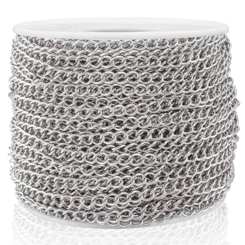 Stainless Steel Tail Chain Extension Chain Jewelry Accessories Vacuum Electroplated For Diy Bracelet Necklace - Image 6