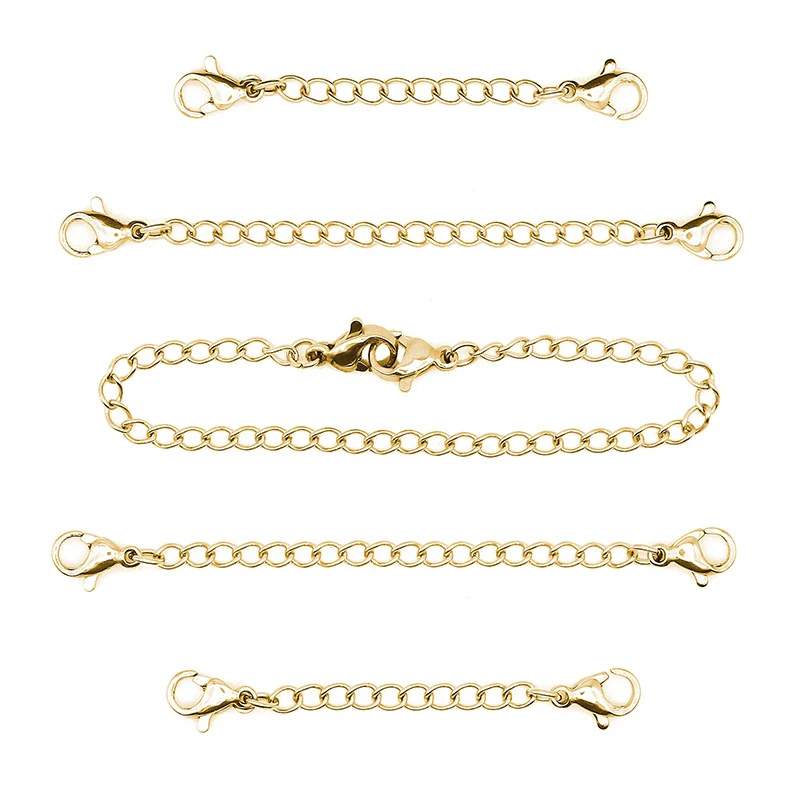 Stainless Steel Tail Chain Lobster Clasp Diy Handmade Jewelry Accessories With Electroplating - Image 2