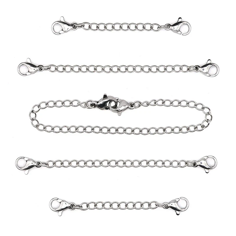 Stainless Steel Tail Chain Lobster Clasp Diy Handmade Jewelry Accessories With Electroplating - Image 3