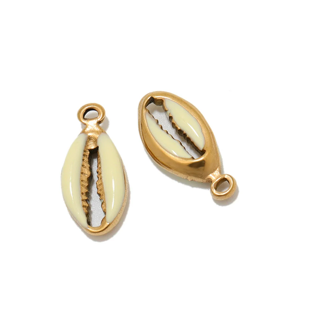 Stainless Steel Threedimensional Oildrip Shell Pendant Diy Jewelry Accessories Handmade - Image 12