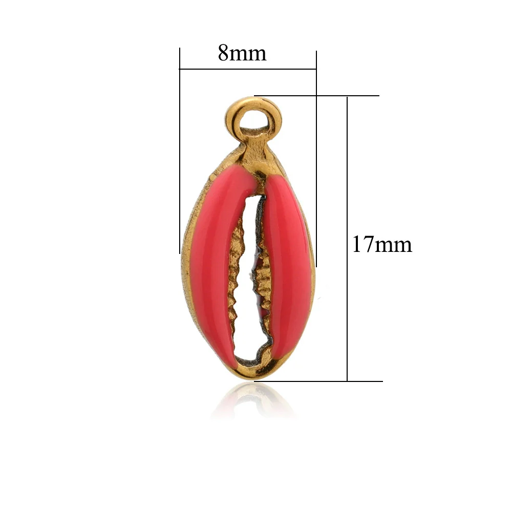 Stainless Steel Threedimensional Oildrip Shell Pendant Diy Jewelry Accessories Handmade - Image 4