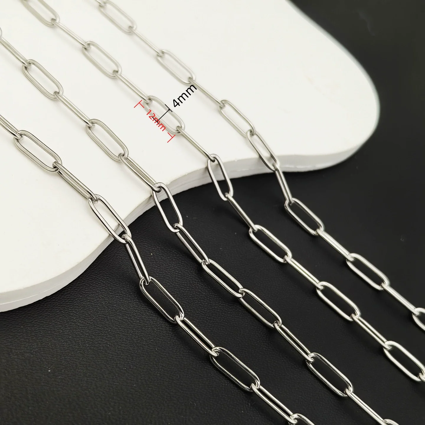 Stainless Steel Titanium Steel Chain Bracelet Necklace Accessories For Men Handmade With Tassel And Electrolysis Treatment - Image 11