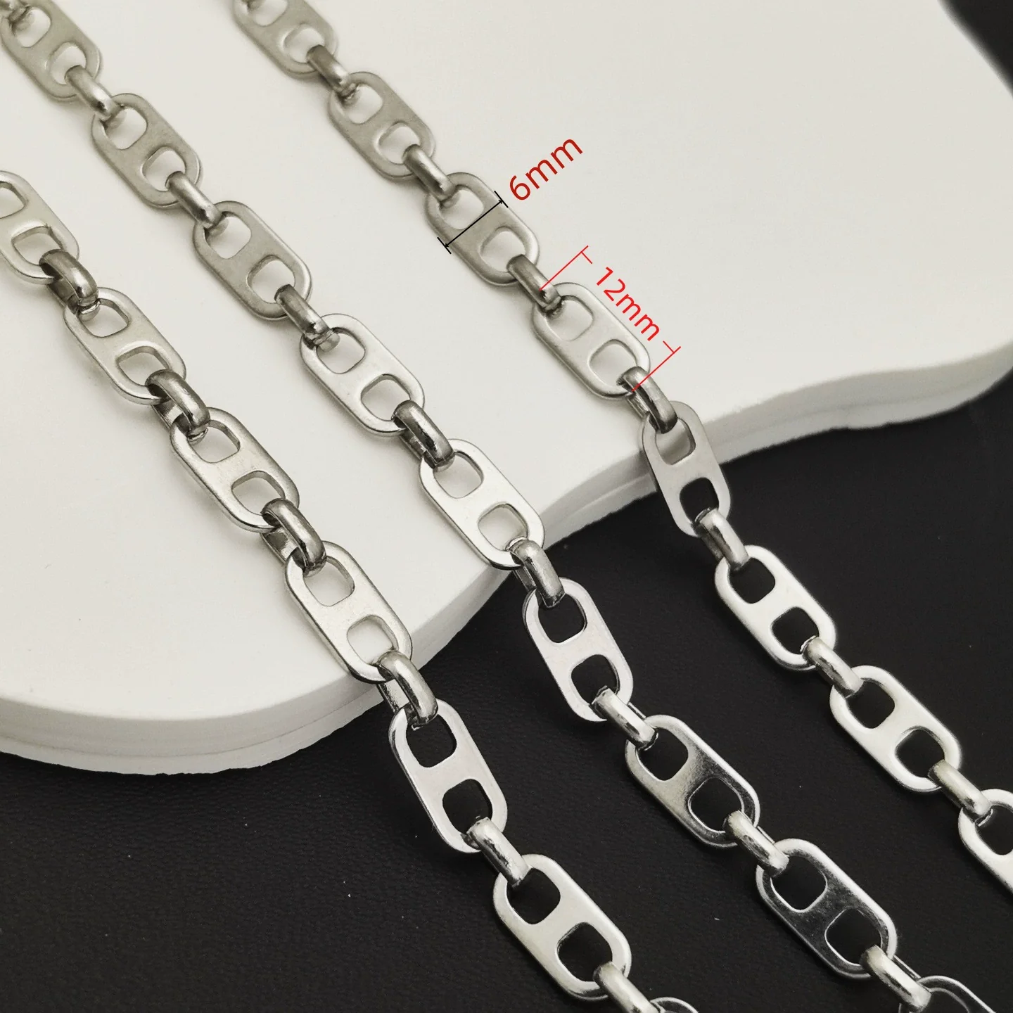 Stainless Steel Titanium Steel Chain Bracelet Necklace Accessories For Men Handmade With Tassel And Electrolysis Treatment - Image 19