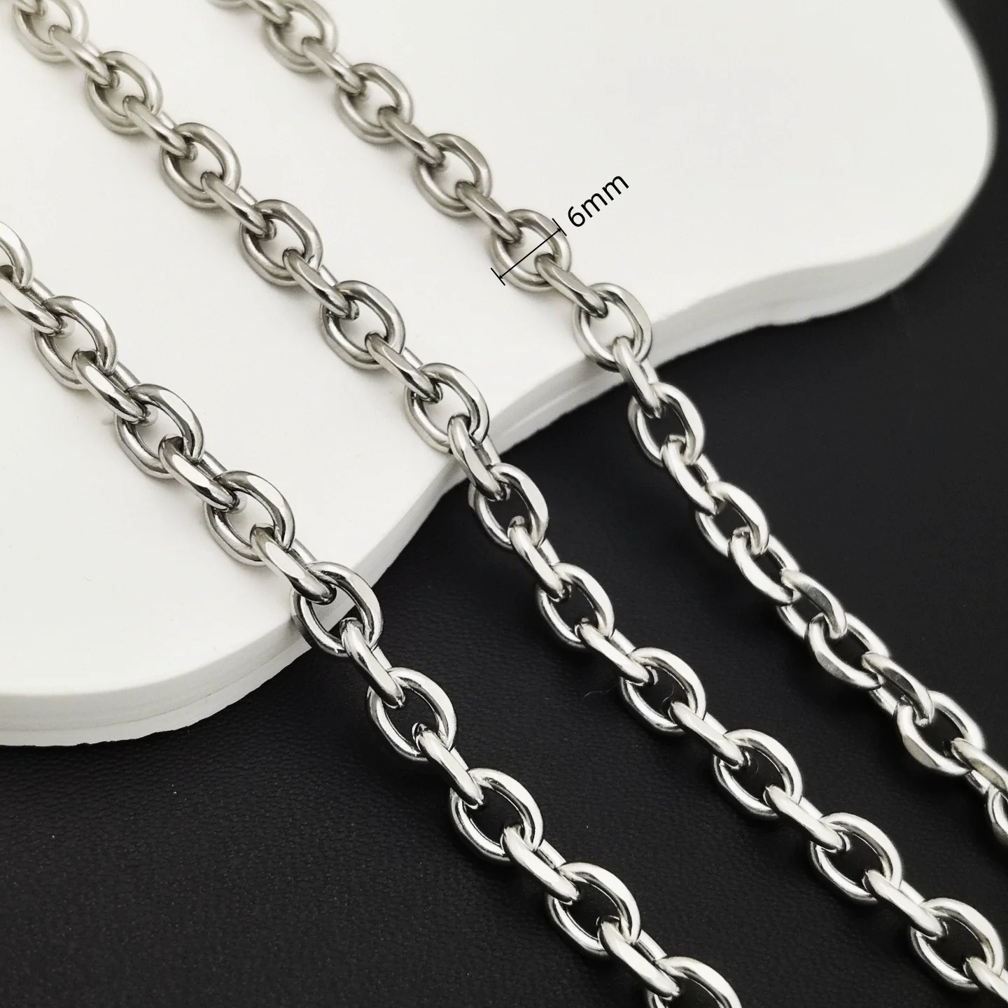 Stainless Steel Titanium Steel Chain Bracelet Necklace Accessories For Men Handmade With Tassel And Electrolysis Treatment - Image 20