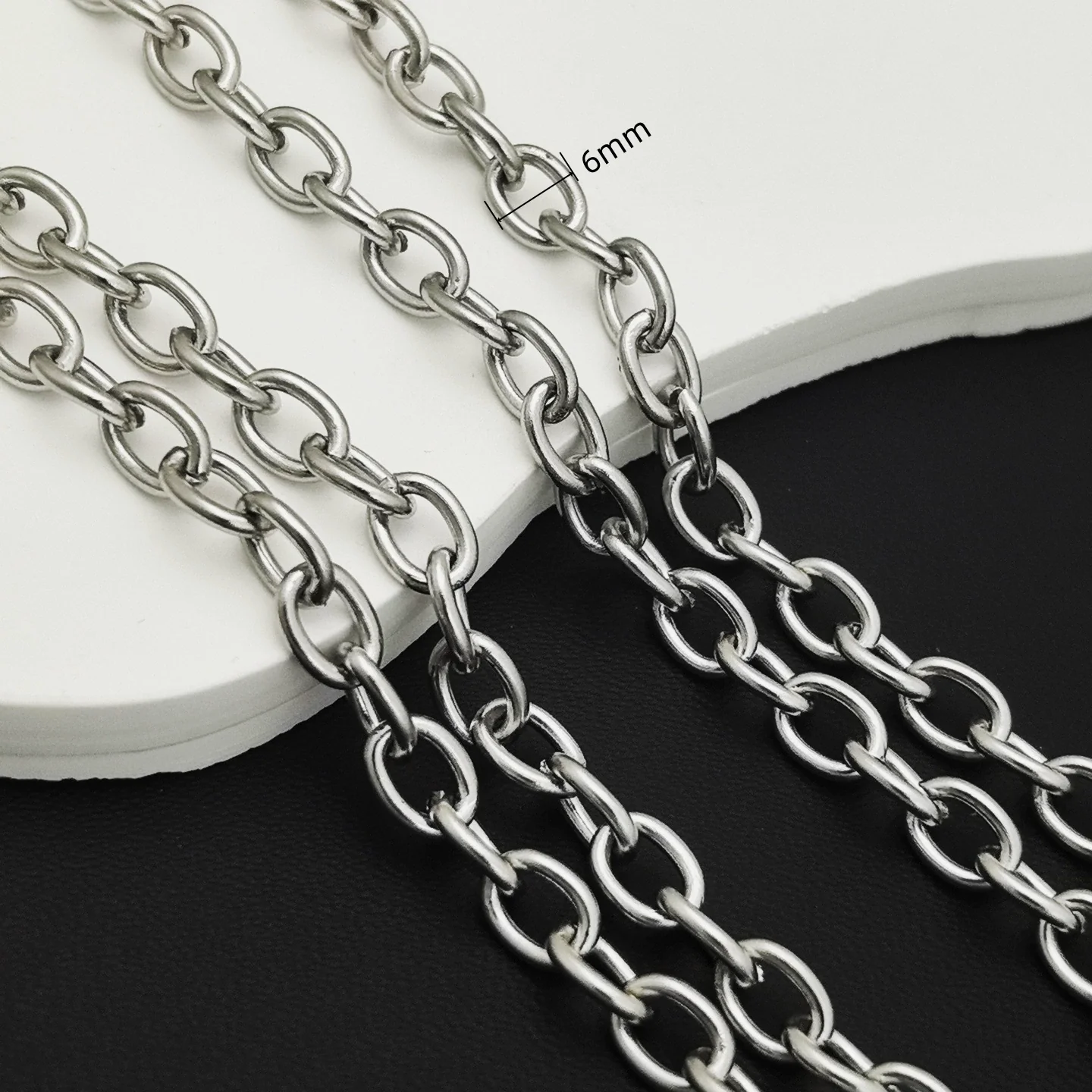 Stainless Steel Titanium Steel Chain Bracelet Necklace Accessories For Men Handmade With Tassel And Electrolysis Treatment - Image 21