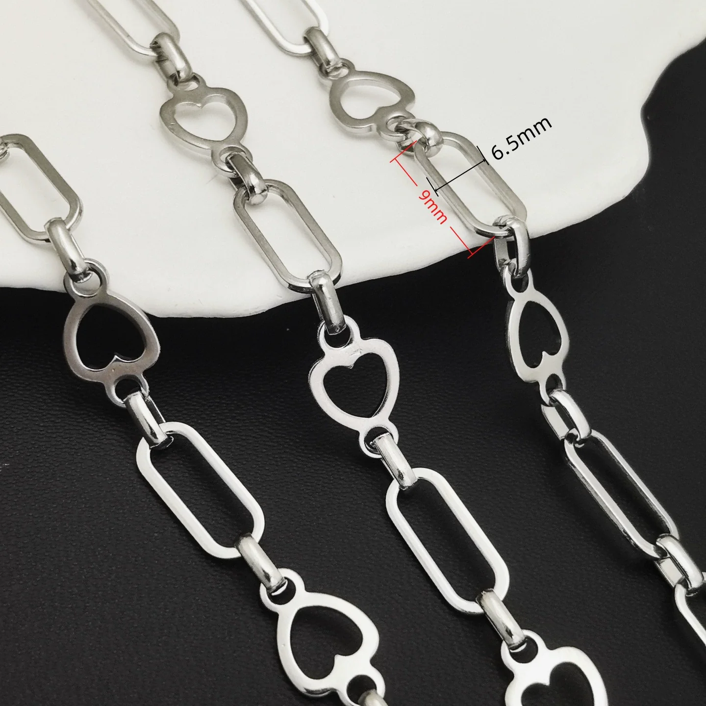 Stainless Steel Titanium Steel Chain Bracelet Necklace Accessories For Men Handmade With Tassel And Electrolysis Treatment - Image 29