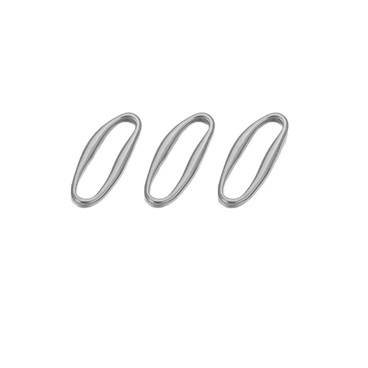 Stainless Steel Totem Irregular Border Connector Pendant Necklace Jewelry Accessories With Pvd Gold Electroplating - Image 5