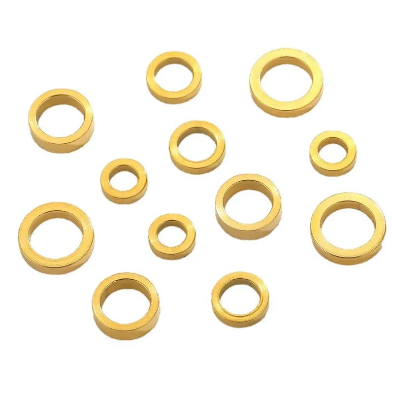 Stainless Steel Totem Pattern Electroplated Round Plane Closed Ring Spacer Loose Beads Jewelry Accessories - Image 5