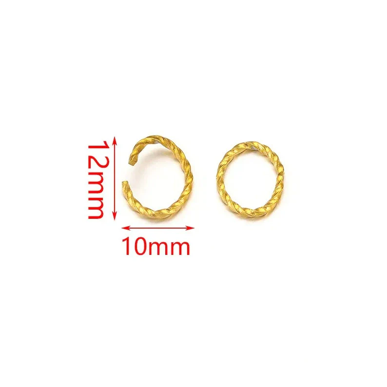 Stainless Steel Totem Twist Opening Loop Connector For Diy Jewelry Making Electroplated - Image 11