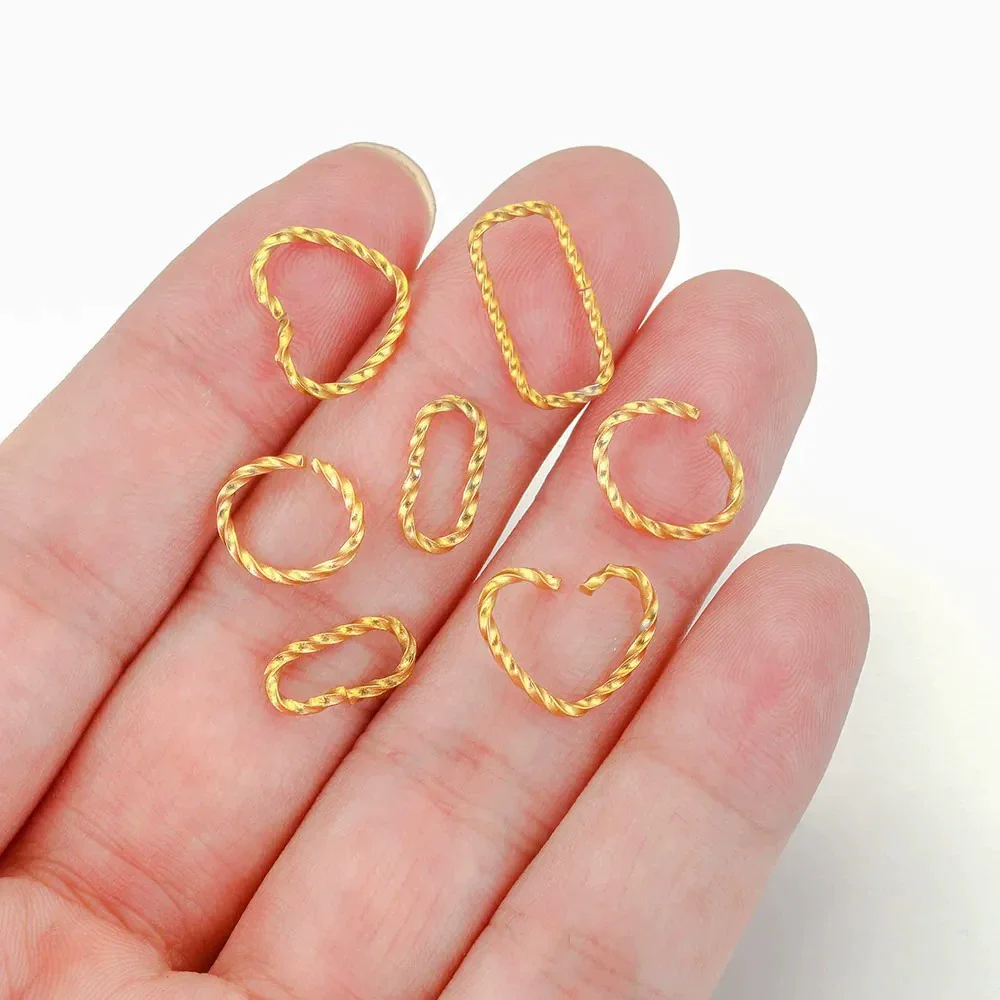 Stainless Steel Totem Twist Opening Loop Connector For Diy Jewelry Making Electroplated - Image 2