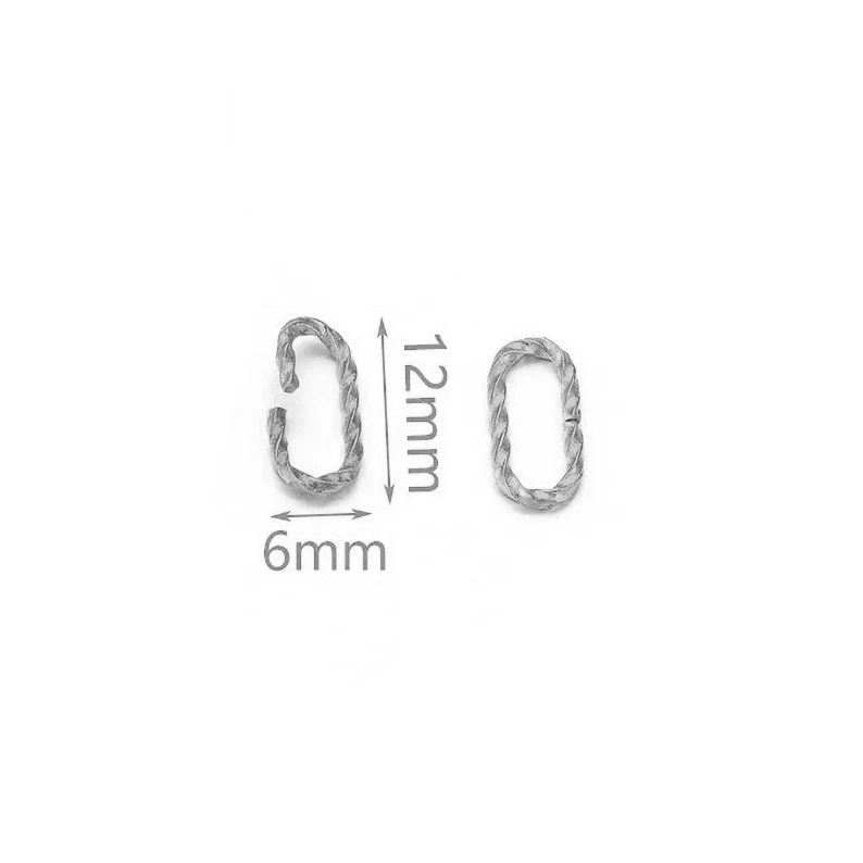 Stainless Steel Totem Twist Opening Loop Connector For Diy Jewelry Making Electroplated - Image 6