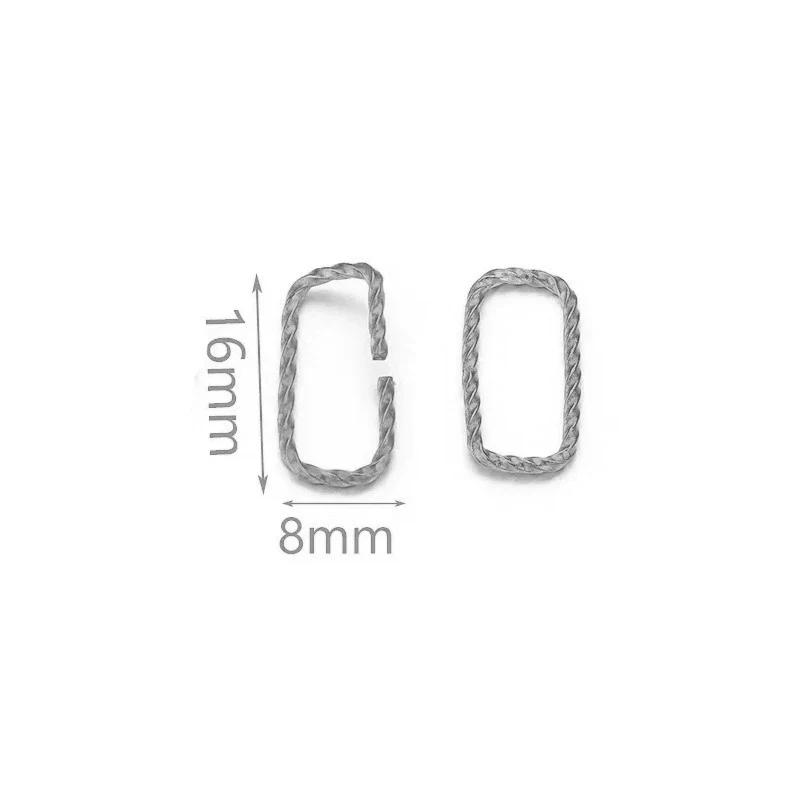 Stainless Steel Totem Twist Opening Loop Connector For Diy Jewelry Making Electroplated - Image 8