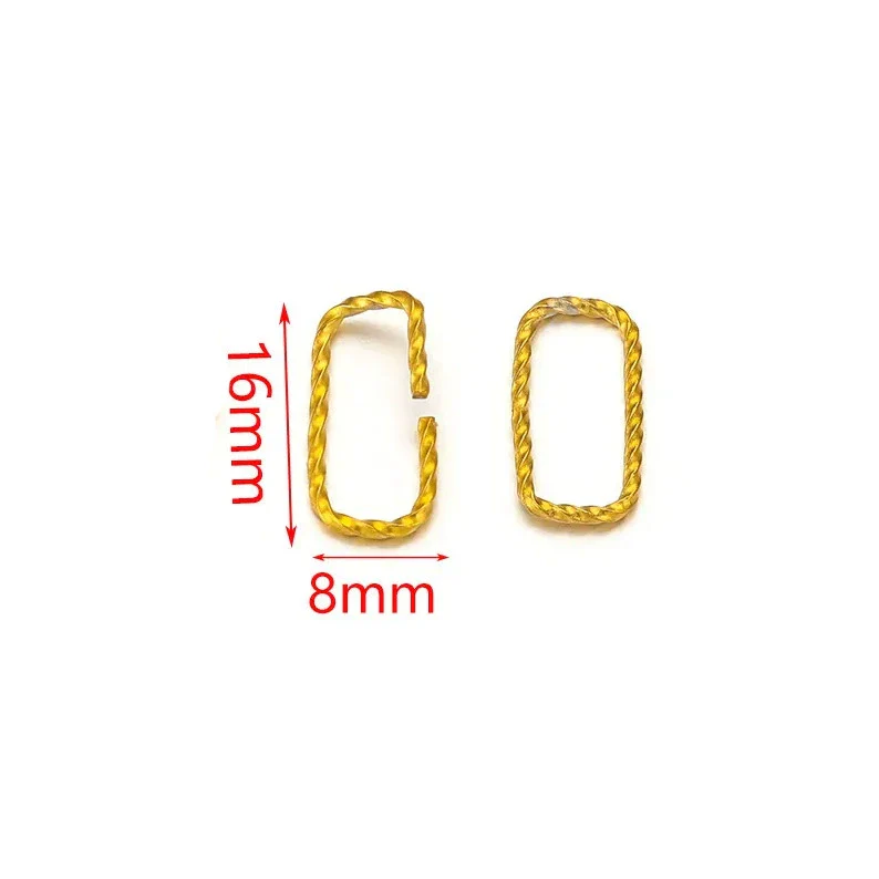 Stainless Steel Totem Twist Opening Loop Connector For Diy Jewelry Making Electroplated - Image 9