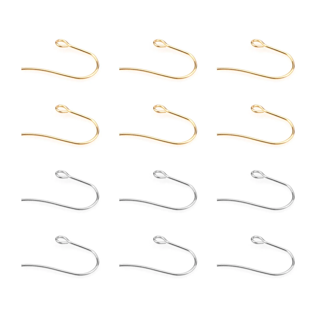 Stainless Steel U Shaped Ear Hook Earrings Handmade Jewelry Accessories Electroplated