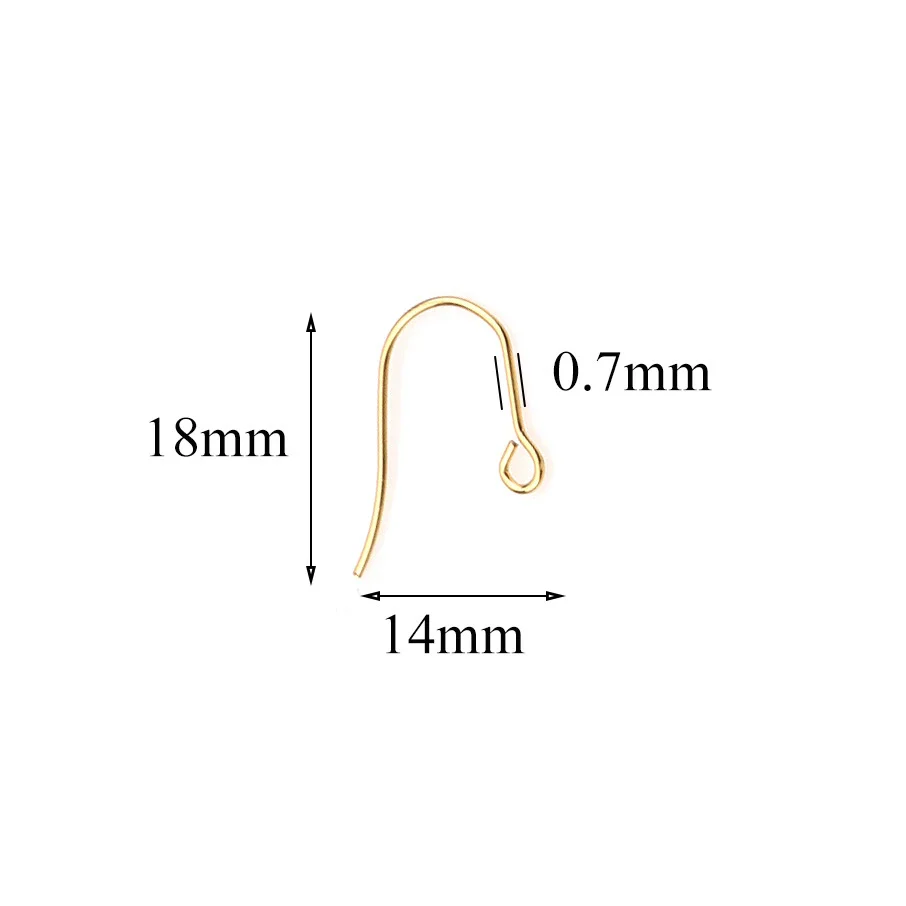 Stainless Steel U Shaped Ear Hook Earrings Handmade Jewelry Accessories Electroplated - Image 4