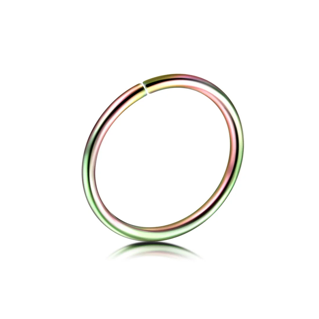 Stainless Steel U Shaped Electroplated Hole Free Nose Ring And Fake Lip Ring Jewelry Unisex - Image 11