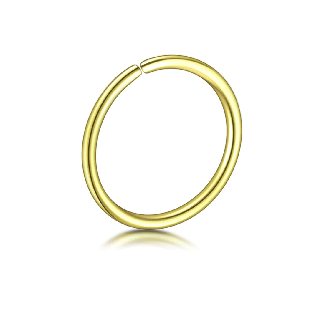 Stainless Steel U Shaped Electroplated Hole Free Nose Ring And Fake Lip Ring Jewelry Unisex - Image 8