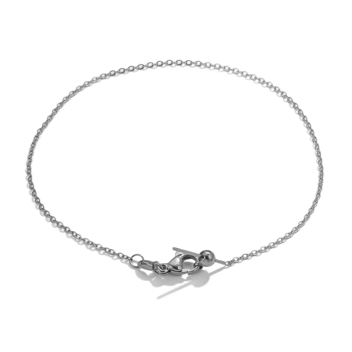 Stainless Steel Universal Diy Jewelry Accessories Bracelet With Positioning Beads And Sunflower Chain Electroplated - Image 16