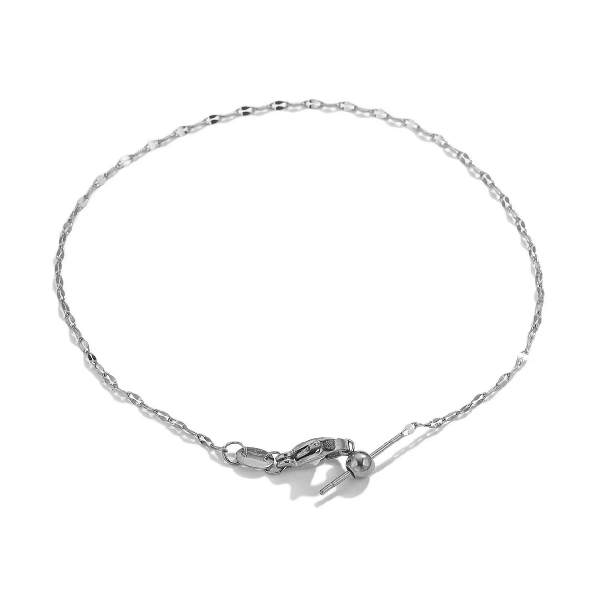 Stainless Steel Universal Diy Jewelry Accessories Bracelet With Positioning Beads And Sunflower Chain Electroplated - Image 19