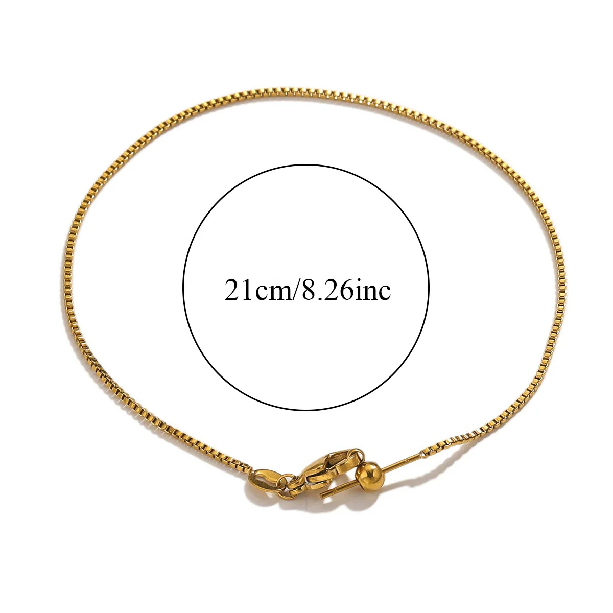 Stainless Steel Universal Diy Jewelry Accessories Bracelet With Positioning Beads And Sunflower Chain Electroplated - Image 3