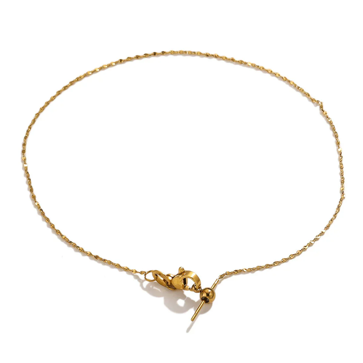 Stainless Steel Universal Diy Jewelry Accessories Bracelet With Positioning Beads And Sunflower Chain Electroplated - Image 7