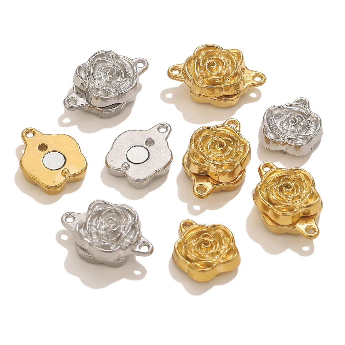 Stainless Steel Vacuum Goldplated Magnetic Buckle Jewelry Braceletnecklace With Electroplating Finish - Image 4
