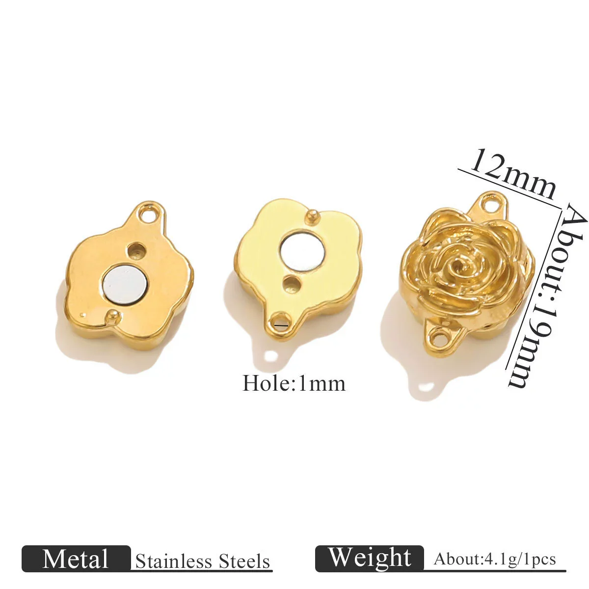 Stainless Steel Vacuum Goldplated Magnetic Buckle Jewelry Braceletnecklace With Electroplating Finish - Image 6