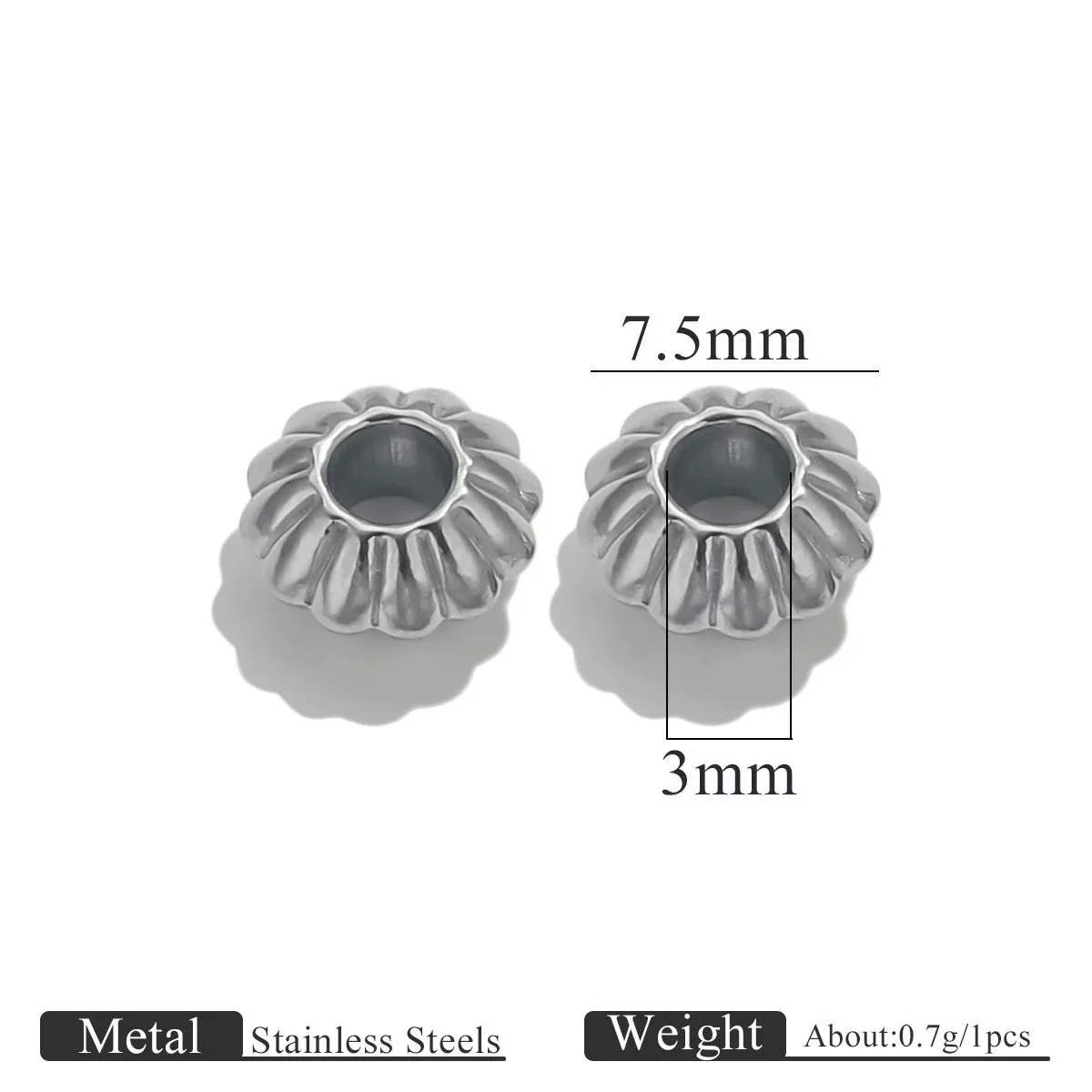 Stainless Steel Vacuum Goldplated Totem Pattern Round Abacus Beads Jewelry Accessories For Diy Bracelet Necklace Handmade Loose Beads - Image 9