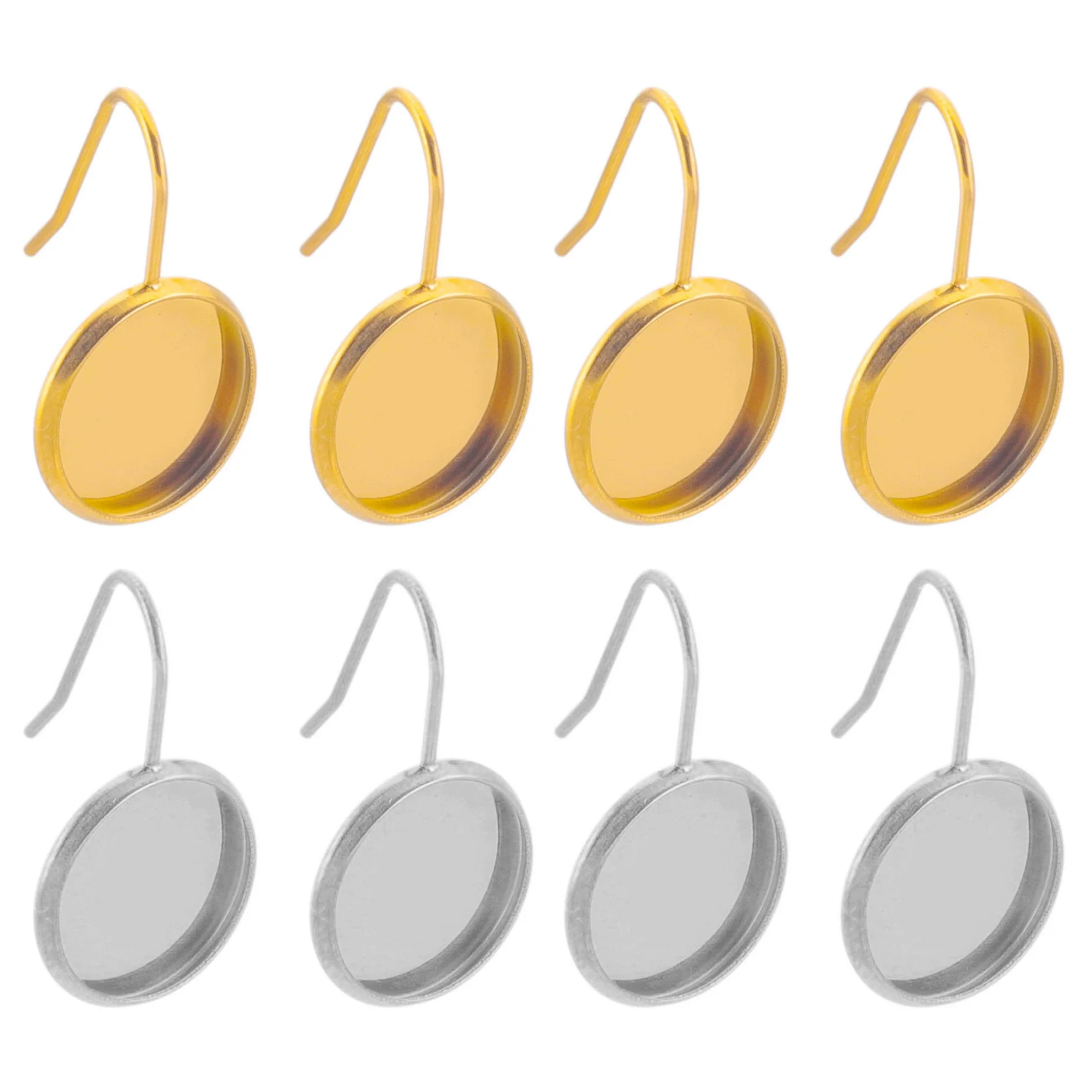 Stainless Steel Vacuum Goldplated Ushaped Ear Hook Welding Gem Holder