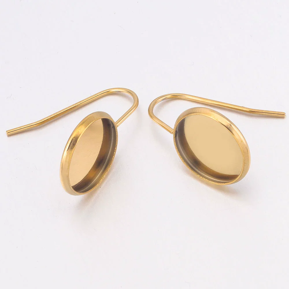 Stainless Steel Vacuum Goldplated Ushaped Ear Hook Welding Gem Holder - Image 3