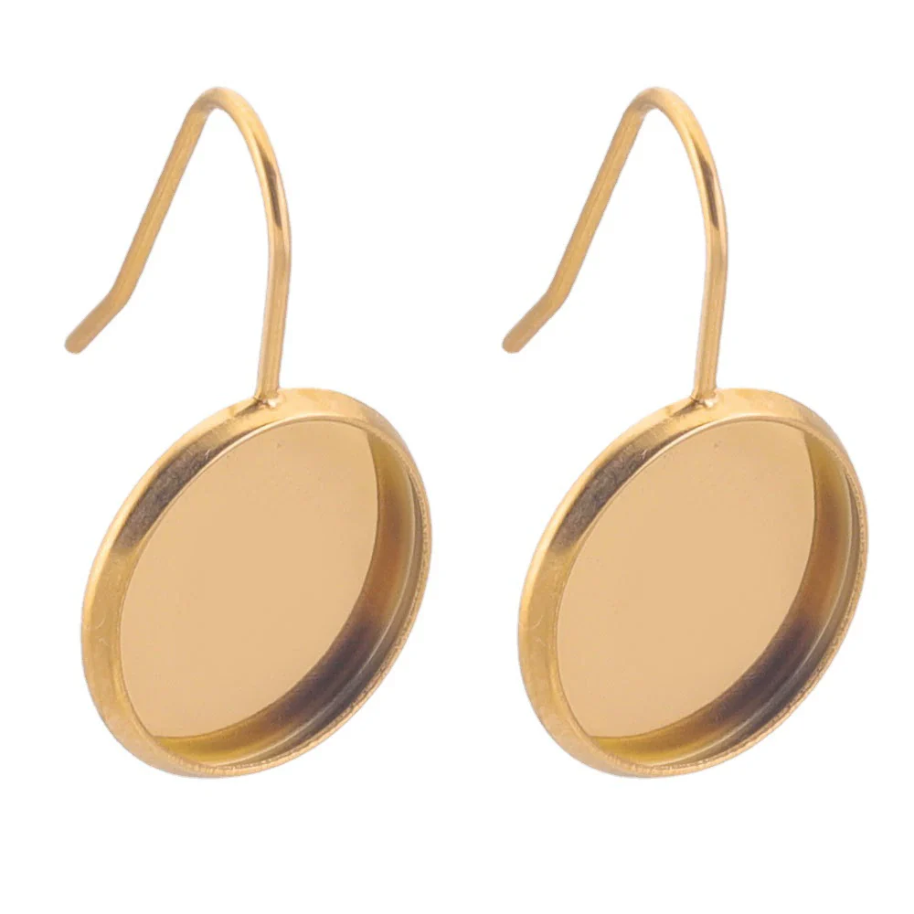 Stainless Steel Vacuum Goldplated Ushaped Ear Hook Welding Gem Holder - Image 5