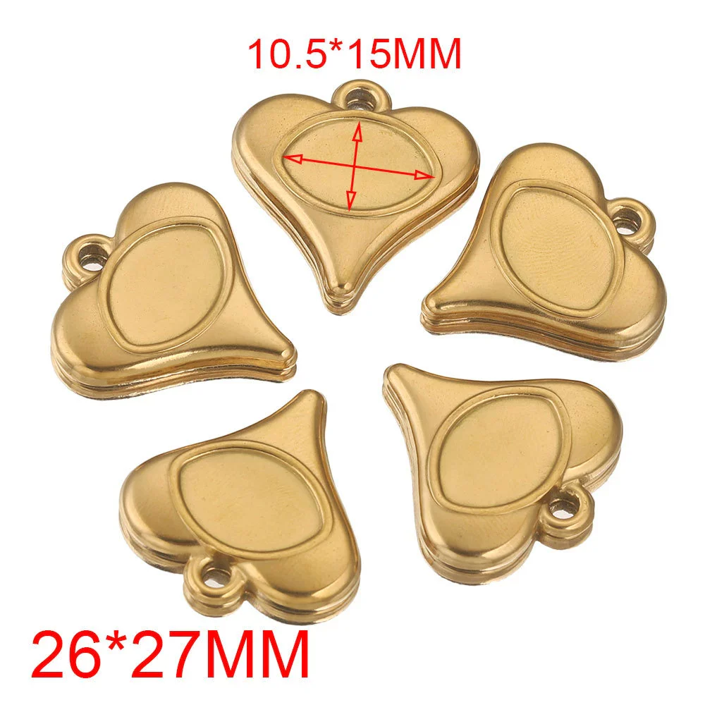 Stainless Steel Vacuum Peach Heart Drip Tray Jewelry Accessories Necklace With Dragon Pattern And Electroplating - Image 7