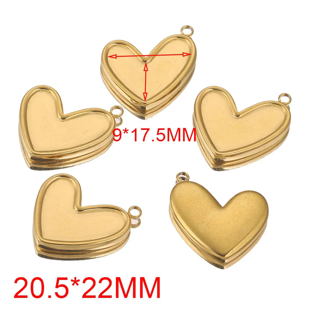 Stainless Steel Vacuum Peach Heart Drip Tray Jewelry Accessories Necklace With Dragon Pattern And Electroplating - Image 8