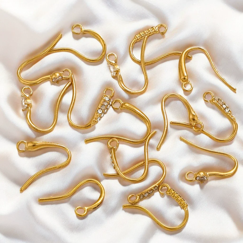 Stainless Steel Vacuum Plated Fish Shaped Handmade Earrings Accessories - Image 3
