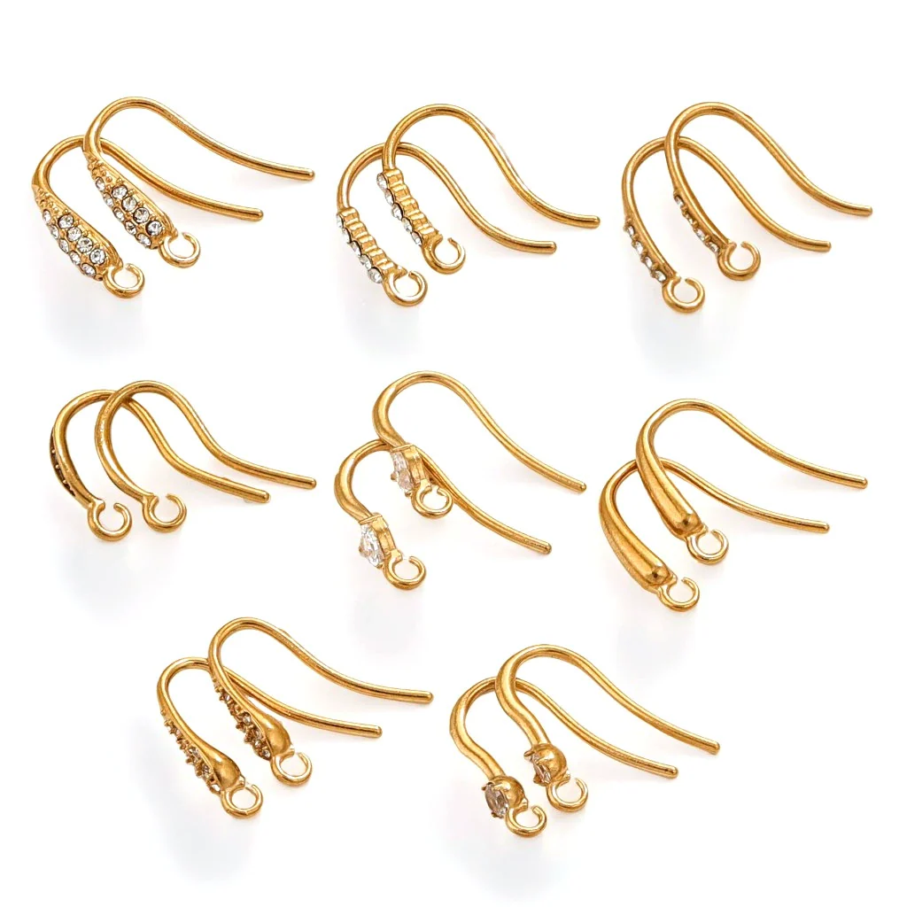 Stainless Steel Vacuum Plated Fish Shaped Handmade Earrings Accessories - Image 5