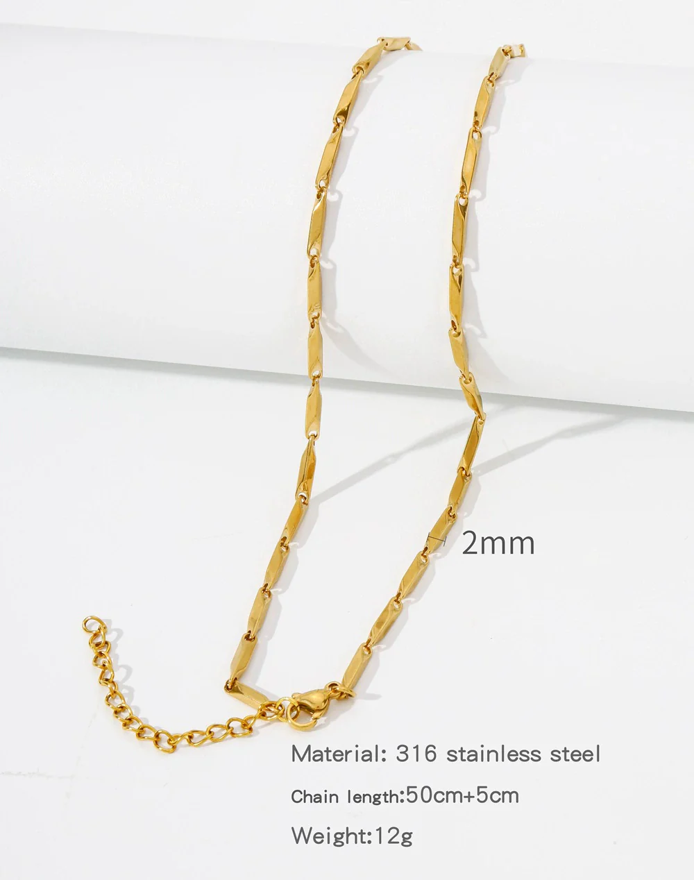 Stainless Steel Vacuum Plated O Shaped Chain Minimalist Unisex Diy Jewelry Accessories - Image 14