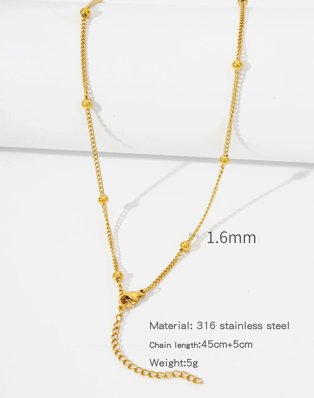 Stainless Steel Vacuum Plated O Shaped Chain Minimalist Unisex Diy Jewelry Accessories - Image 17