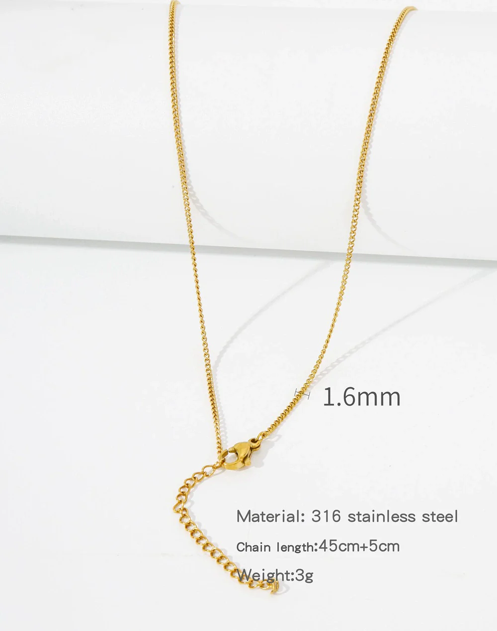 Stainless Steel Vacuum Plated O Shaped Chain Minimalist Unisex Diy Jewelry Accessories - Image 21