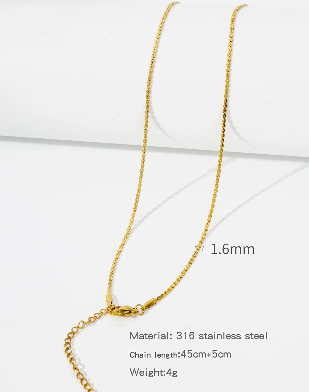 Stainless Steel Vacuum Plated O Shaped Chain Minimalist Unisex Diy Jewelry Accessories - Image 23