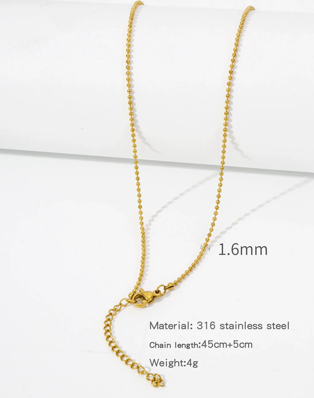 Stainless Steel Vacuum Plated O Shaped Chain Minimalist Unisex Diy Jewelry Accessories - Image 25