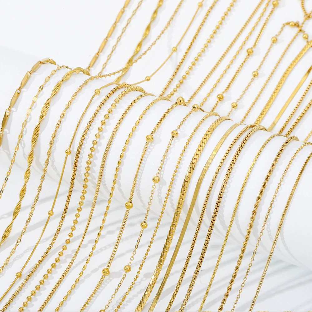 Stainless Steel Vacuum Plated O Shaped Chain Minimalist Unisex Diy Jewelry Accessories - Image 3