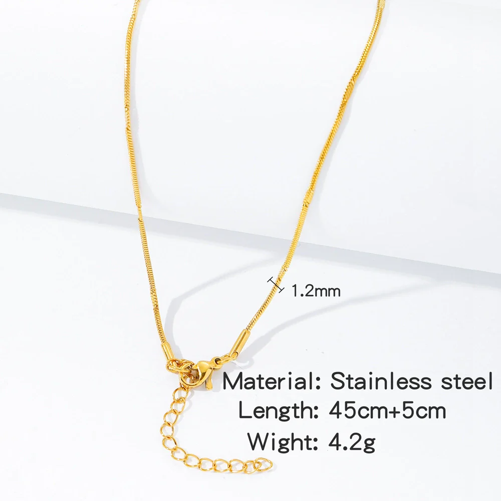 Stainless Steel Vacuum Plated O Shaped Chain Minimalist Unisex Diy Jewelry Accessories - Image 30