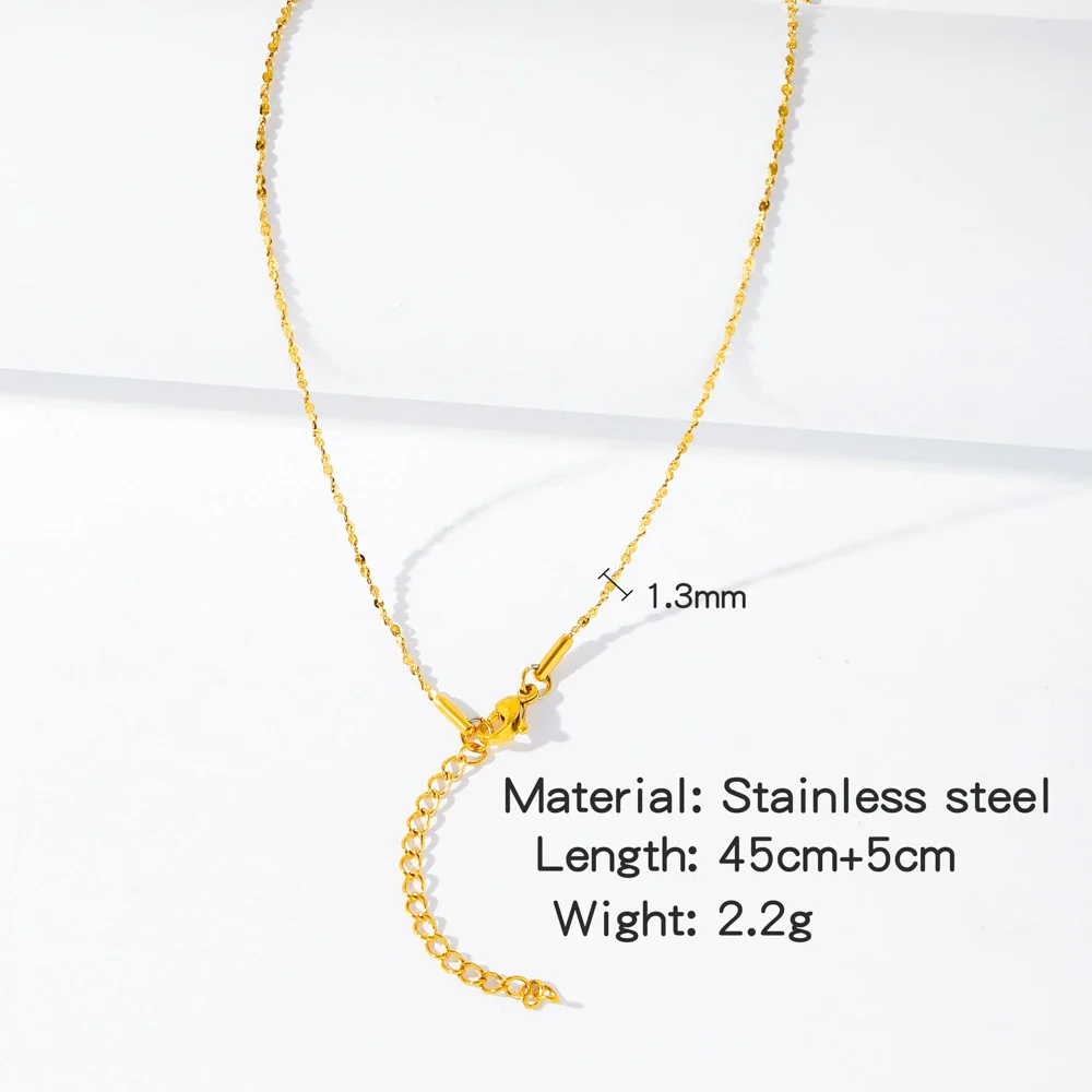 Stainless Steel Vacuum Plated O Shaped Chain Minimalist Unisex Diy Jewelry Accessories - Image 34