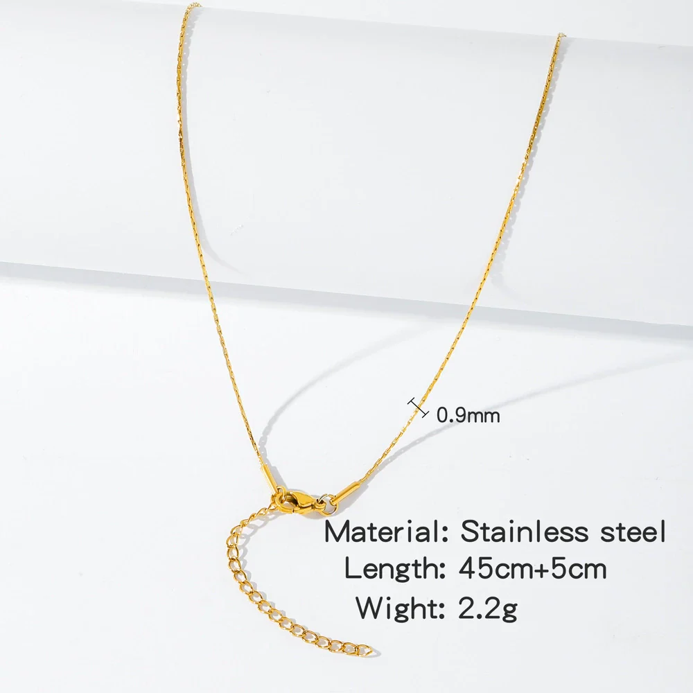 Stainless Steel Vacuum Plated O Shaped Chain Minimalist Unisex Diy Jewelry Accessories - Image 35