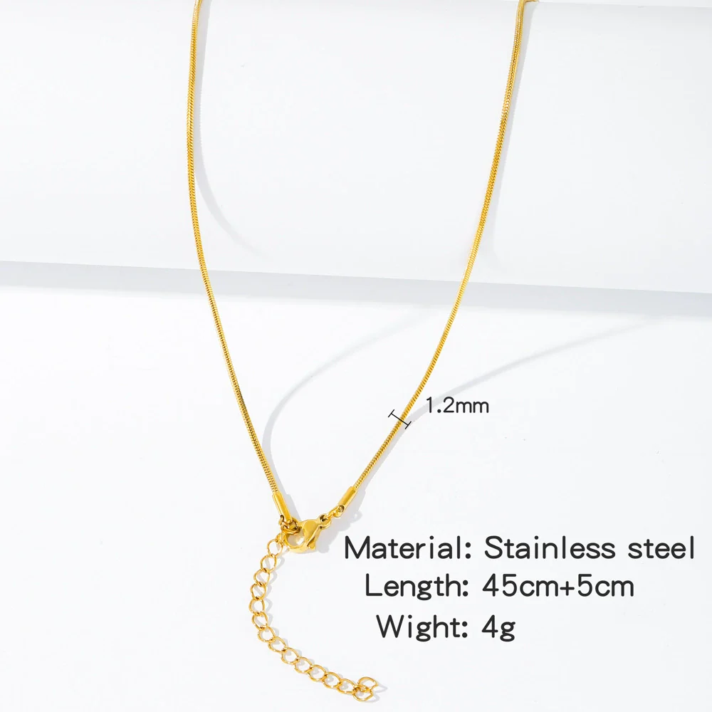 Stainless Steel Vacuum Plated O Shaped Chain Minimalist Unisex Diy Jewelry Accessories - Image 40