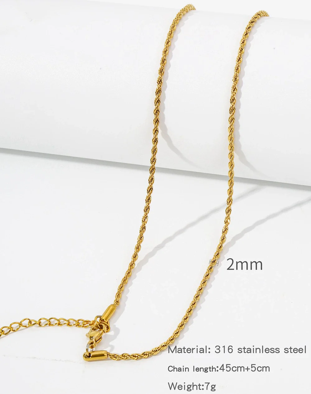 Stainless Steel Vacuum Plated O Shaped Chain Minimalist Unisex Diy Jewelry Accessories - Image 5
